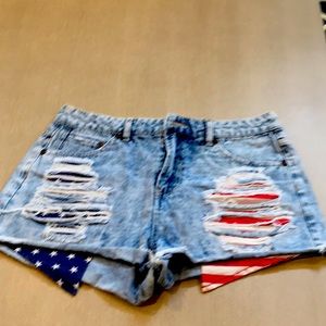 GUC denim cut off shorts